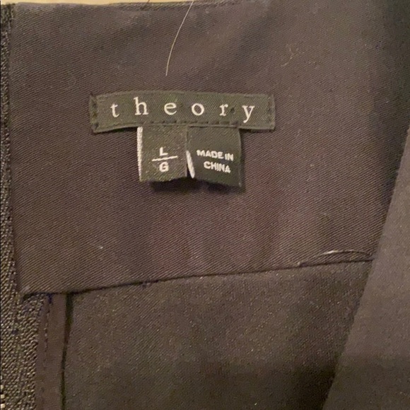 Theory black v-neck top - Picture 4 of 6